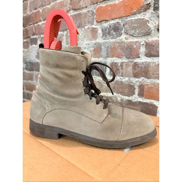 XENA • Tan Lace-up Oil Chemical Slip Resistant Nubuck Leather Steel Toe Ankle Bo - Picture 4 of 16